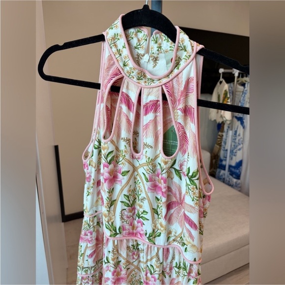 Farm Rio: Off-White Palm Dream Euroflax Maxi Dress - Picture 4 of 11